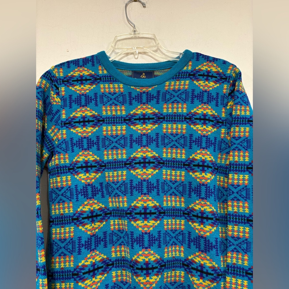Pendleton x Opening Ceremony Sweater -  Blue Yellow and Green